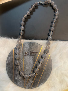 Grey Agate Necklace